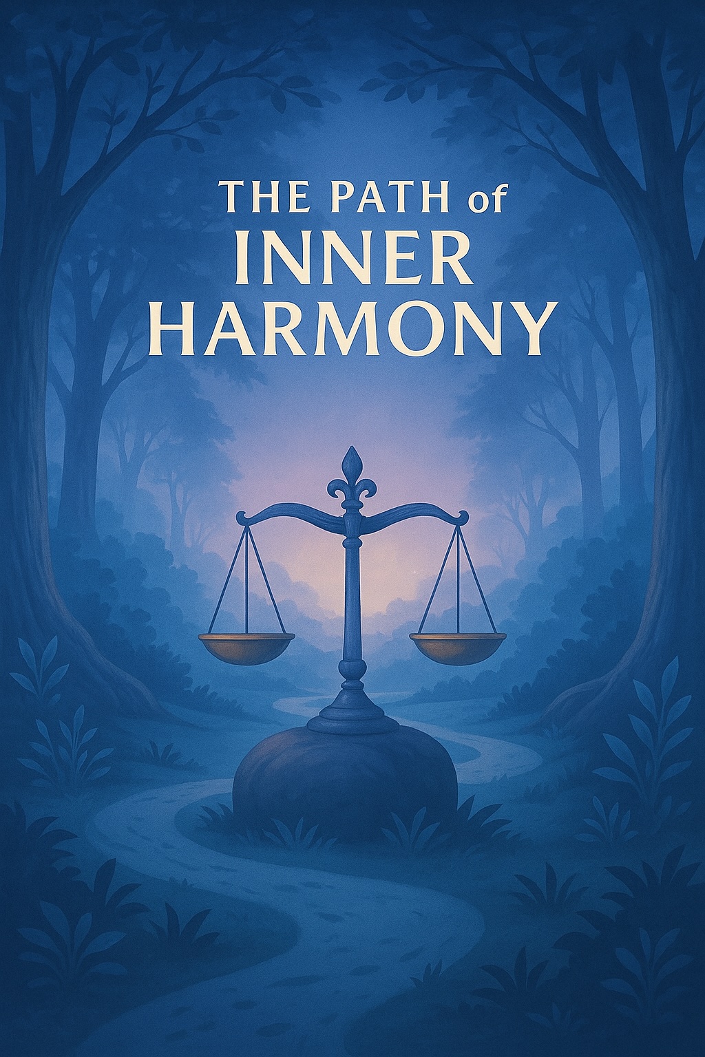 Illustration representing balance and comfort through calm natural forms