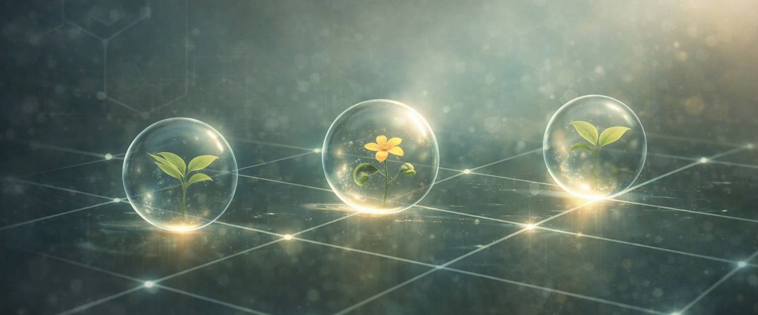 Abstract illustration representing a disciplined approach to scientific research, formulation development, and execution.